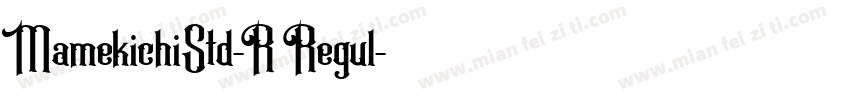 MamekichiStd-R Regul字体转换